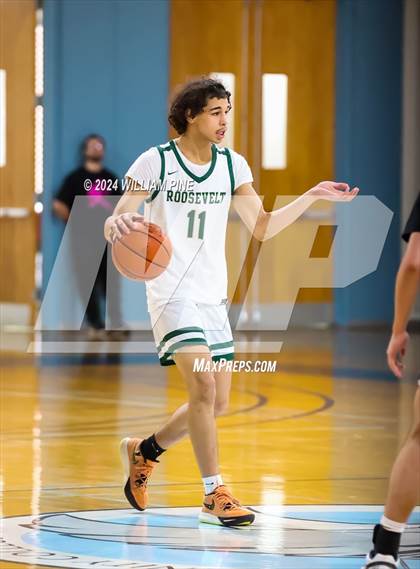 Thumbnail 3 in Roosevelt vs Cornwall Central (Officials vs Cancer Tournament) photogallery.