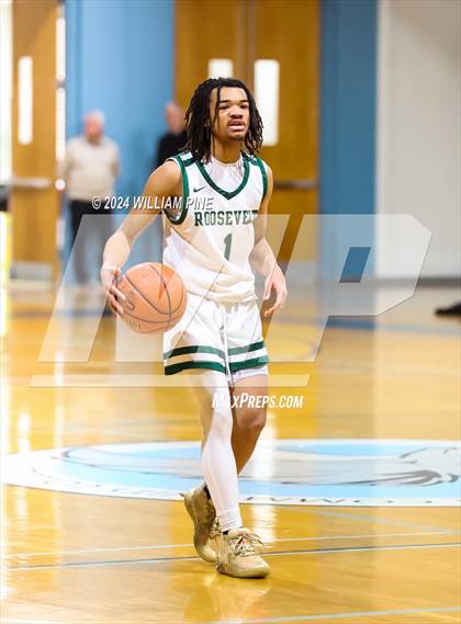 Thumbnail 1 in Roosevelt vs Cornwall Central (Officials vs Cancer Tournament) photogallery.