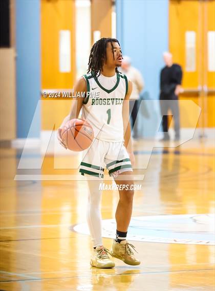 Thumbnail 2 in Roosevelt vs Cornwall Central (Officials vs Cancer Tournament) photogallery.
