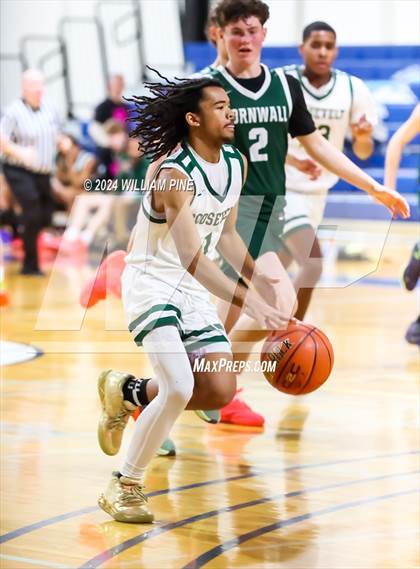 Thumbnail 2 in Roosevelt vs Cornwall Central (Officials vs Cancer Tournament) photogallery.