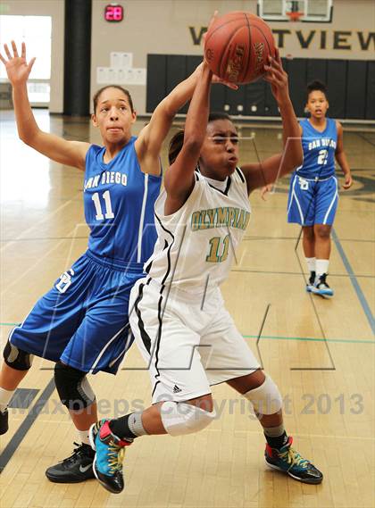 Thumbnail 2 in Olympian vs. San Diego (So Cal Holiday Classic) photogallery.