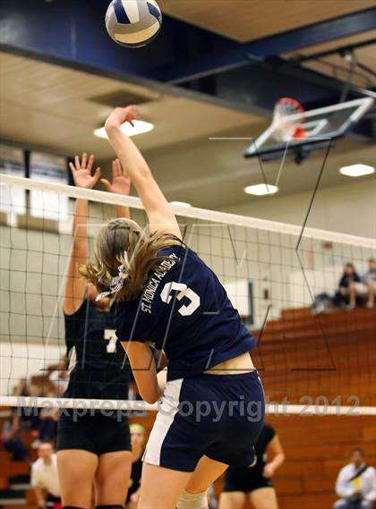 Thumbnail 3 in Orangewood Academy vs. St. Monica Academy (CIF D5A Final) photogallery.