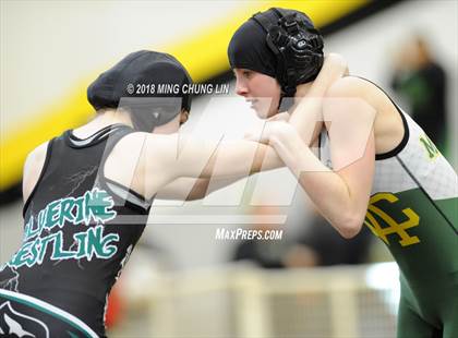 Thumbnail 1 in Aliso Niguel vs. Mira Costa (Lady Big Kat Wrestling Invitational) photogallery.