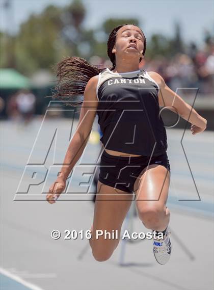 Thumbnail 1 in CIF Southern Section Track and Field Divisional Finals (Girls Events) photogallery.
