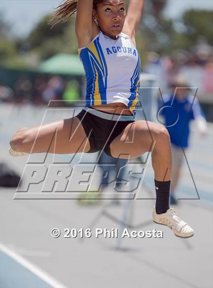Thumbnail 1 in CIF Southern Section Track and Field Divisional Finals (Girls Events) photogallery.