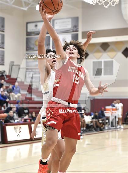 Thumbnail 1 in Mater Dei Catholic vs. Orange Lutheran (Rancho Mirage Holiday Invitational) photogallery.