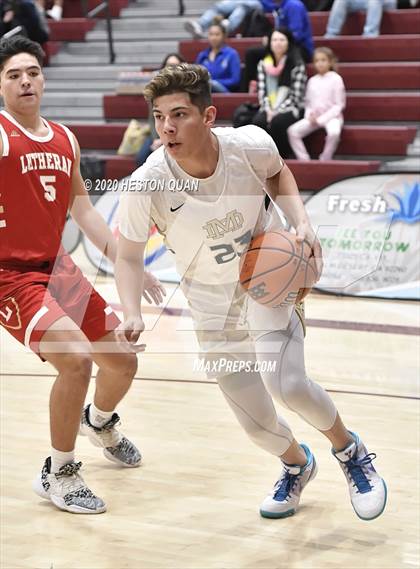 Thumbnail 1 in Mater Dei Catholic vs. Orange Lutheran (Rancho Mirage Holiday Invitational) photogallery.