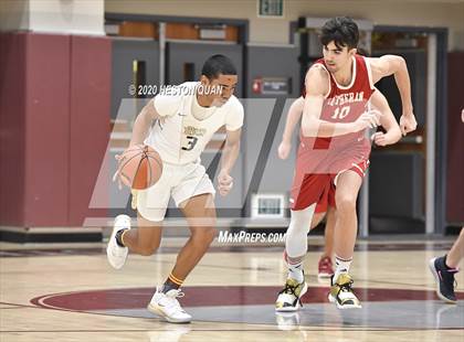 Thumbnail 2 in Mater Dei Catholic vs. Orange Lutheran (Rancho Mirage Holiday Invitational) photogallery.