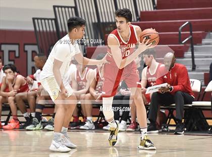 Thumbnail 1 in Mater Dei Catholic vs. Orange Lutheran (Rancho Mirage Holiday Invitational) photogallery.