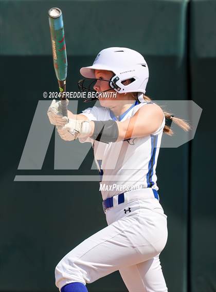 Thumbnail 2 in Beckville vs. Forsan (UIL 2A Softball Semifinal) photogallery.