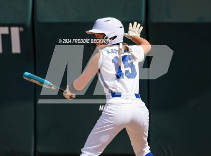 Thumbnail 2 in Beckville vs. Forsan (UIL 2A Softball Semifinal) photogallery.