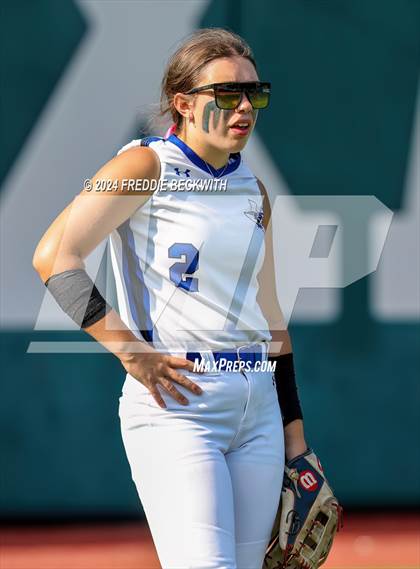 Thumbnail 2 in Beckville vs. Forsan (UIL 2A Softball Semifinal) photogallery.