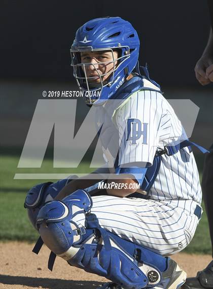 Thumbnail 2 in Dana Hills vs. Mater Dei (Game 1) photogallery.