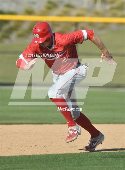 Thumbnail 3 in Dana Hills vs. Mater Dei (Game 1) photogallery.