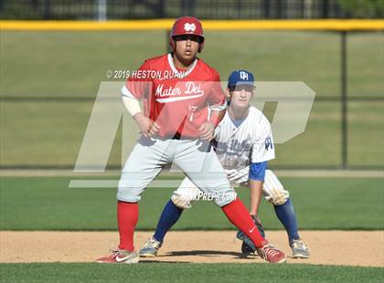 Thumbnail 2 in Dana Hills vs. Mater Dei (Game 1) photogallery.
