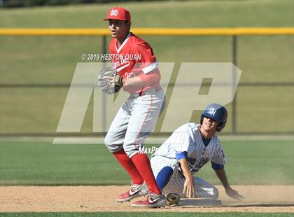 Thumbnail 3 in Dana Hills vs. Mater Dei (Game 1) photogallery.