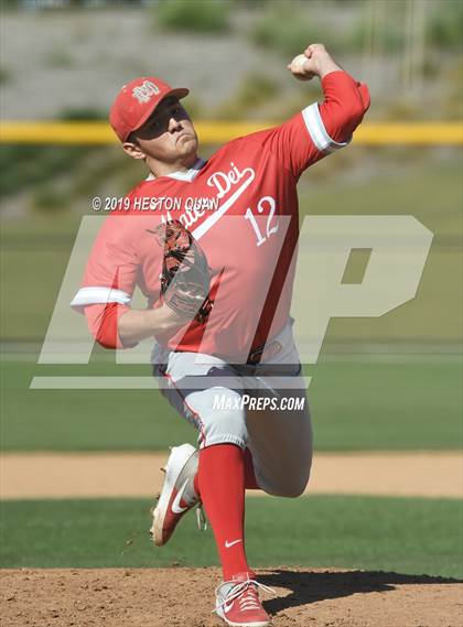 Thumbnail 3 in Dana Hills vs. Mater Dei (Game 1) photogallery.