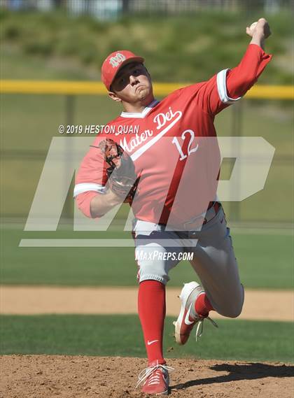 Thumbnail 3 in Dana Hills vs. Mater Dei (Game 1) photogallery.