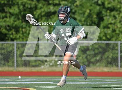 Thumbnail 1 in Northwest Catholic vs. Canton (CIAC Class S semifinal) photogallery.