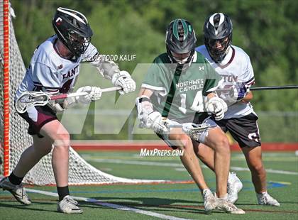Thumbnail 3 in Northwest Catholic vs. Canton (CIAC Class S semifinal) photogallery.