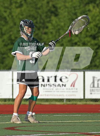 Thumbnail 2 in Northwest Catholic vs. Canton (CIAC Class S semifinal) photogallery.