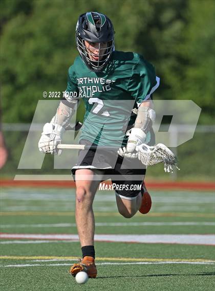 Thumbnail 2 in Northwest Catholic vs. Canton (CIAC Class S semifinal) photogallery.