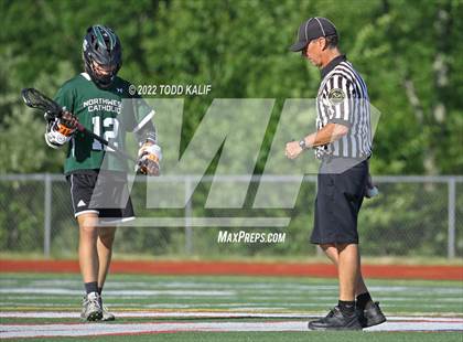 Thumbnail 1 in Northwest Catholic vs. Canton (CIAC Class S semifinal) photogallery.