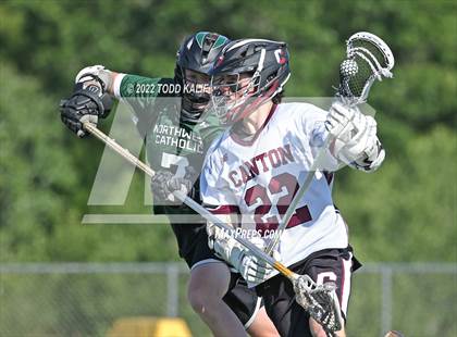 Thumbnail 3 in Northwest Catholic vs. Canton (CIAC Class S semifinal) photogallery.