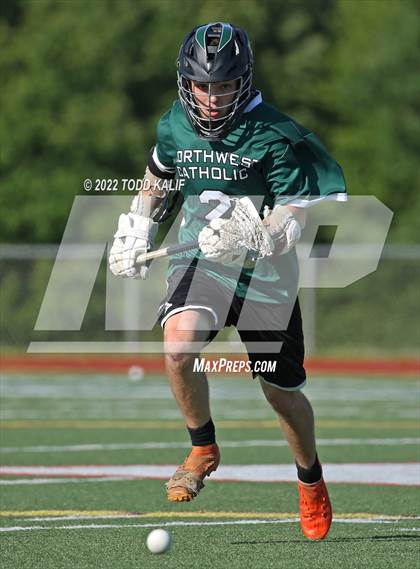 Thumbnail 1 in Northwest Catholic vs. Canton (CIAC Class S semifinal) photogallery.