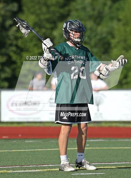 Thumbnail 2 in Northwest Catholic vs. Canton (CIAC Class S semifinal) photogallery.