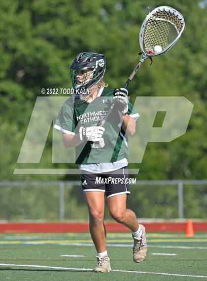 Thumbnail 3 in Northwest Catholic vs. Canton (CIAC Class S semifinal) photogallery.
