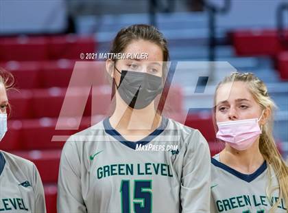 Thumbnail 3 in Green Level vs. Ardrey Kell (NCHSAA 4A Final) (1 of 2) (Pre-game, post-game, awards, and team photos) photogallery.