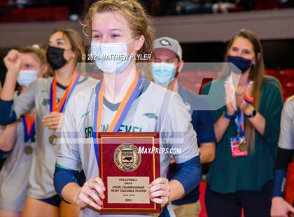 Thumbnail 2 in Green Level vs. Ardrey Kell (NCHSAA 4A Final) (1 of 2) (Pre-game, post-game, awards, and team photos) photogallery.