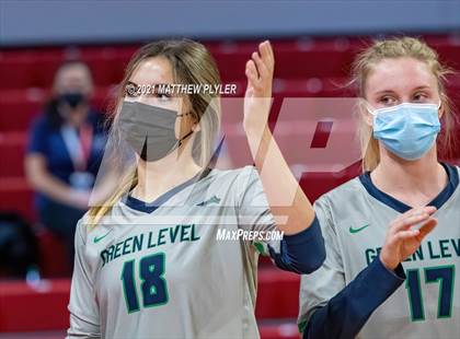 Thumbnail 3 in Green Level vs. Ardrey Kell (NCHSAA 4A Final) (1 of 2) (Pre-game, post-game, awards, and team photos) photogallery.