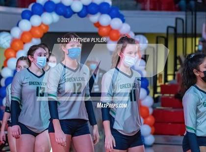 Thumbnail 3 in Green Level vs. Ardrey Kell (NCHSAA 4A Final) (1 of 2) (Pre-game, post-game, awards, and team photos) photogallery.