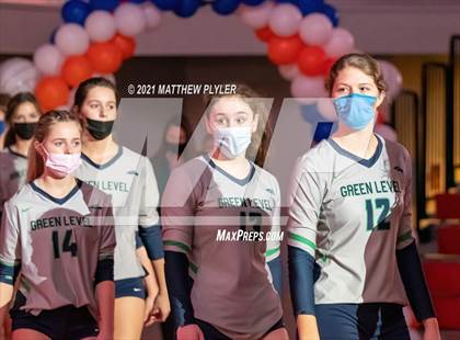 Thumbnail 2 in Green Level vs. Ardrey Kell (NCHSAA 4A Final) (1 of 2) (Pre-game, post-game, awards, and team photos) photogallery.