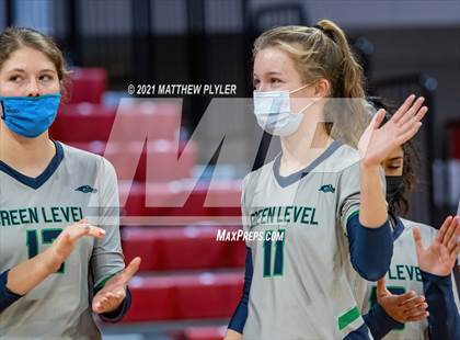 Thumbnail 2 in Green Level vs. Ardrey Kell (NCHSAA 4A Final) (1 of 2) (Pre-game, post-game, awards, and team photos) photogallery.