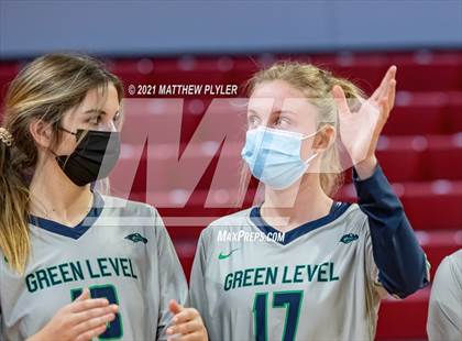 Thumbnail 3 in Green Level vs. Ardrey Kell (NCHSAA 4A Final) (1 of 2) (Pre-game, post-game, awards, and team photos) photogallery.