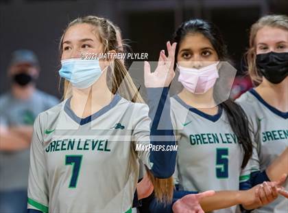 Thumbnail 3 in Green Level vs. Ardrey Kell (NCHSAA 4A Final) (1 of 2) (Pre-game, post-game, awards, and team photos) photogallery.