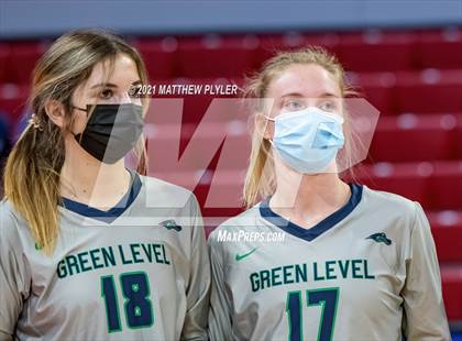 Thumbnail 2 in Green Level vs. Ardrey Kell (NCHSAA 4A Final) (1 of 2) (Pre-game, post-game, awards, and team photos) photogallery.
