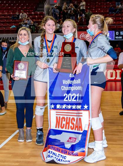 Thumbnail 2 in Green Level vs. Ardrey Kell (NCHSAA 4A Final) (1 of 2) (Pre-game, post-game, awards, and team photos) photogallery.