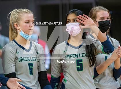 Thumbnail 2 in Green Level vs. Ardrey Kell (NCHSAA 4A Final) (1 of 2) (Pre-game, post-game, awards, and team photos) photogallery.