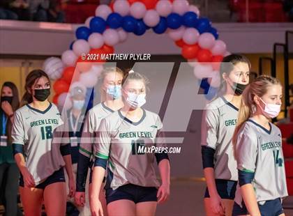 Thumbnail 1 in Green Level vs. Ardrey Kell (NCHSAA 4A Final) (1 of 2) (Pre-game, post-game, awards, and team photos) photogallery.