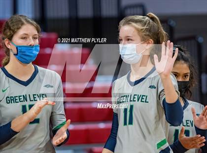 Thumbnail 1 in Green Level vs. Ardrey Kell (NCHSAA 4A Final) (1 of 2) (Pre-game, post-game, awards, and team photos) photogallery.