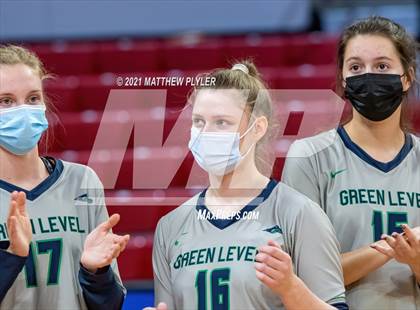 Thumbnail 2 in Green Level vs. Ardrey Kell (NCHSAA 4A Final) (1 of 2) (Pre-game, post-game, awards, and team photos) photogallery.