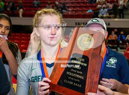 Thumbnail 3 in Green Level vs. Ardrey Kell (NCHSAA 4A Final) (1 of 2) (Pre-game, post-game, awards, and team photos) photogallery.