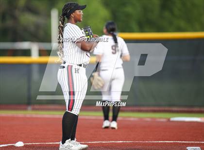 Thumbnail 2 in Rockwall-Heath @ Wylie (UIL 6A Softball Bi-District Playoffs) photogallery.