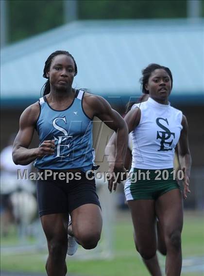 Thumbnail 1 in West Johnston (Greater Neuse River 4-A Conference Track and Field Championships)  photogallery.