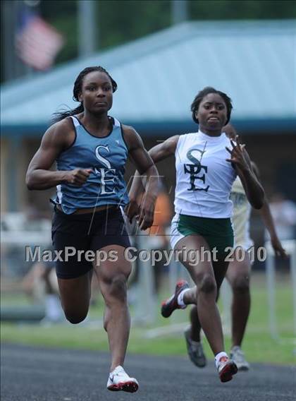 Thumbnail 3 in West Johnston (Greater Neuse River 4-A Conference Track and Field Championships)  photogallery.