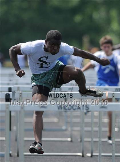 Thumbnail 3 in West Johnston (Greater Neuse River 4-A Conference Track and Field Championships)  photogallery.